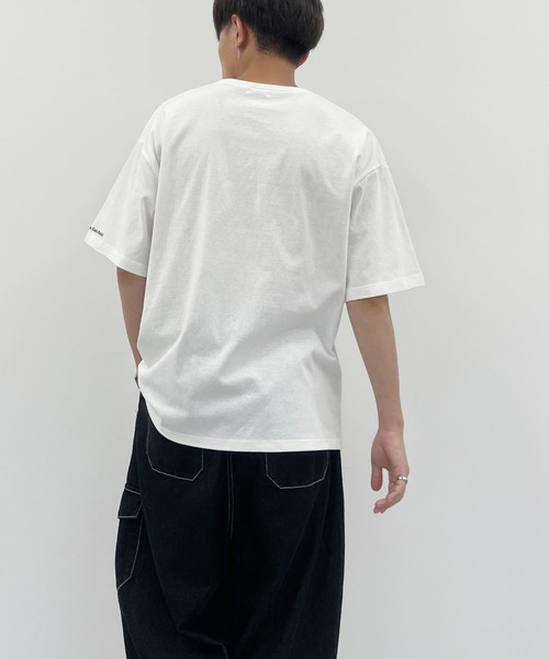 PairPair（ペアペア）の「ポケット付きTEE(ユニセックス)（Tシャツ/カットソー・メンズ・ネイビー/オフホワイト/ボルドー/モカ・MEDIUM/LARGE）」の8枚目の写真