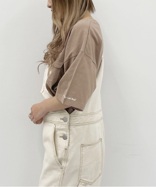 PairPair（ペアペア）の「ポケット付きTEE(ユニセックス)（Tシャツ/カットソー・メンズ・ネイビー/オフホワイト/ボルドー/モカ・MEDIUM/LARGE）」の13枚目の写真