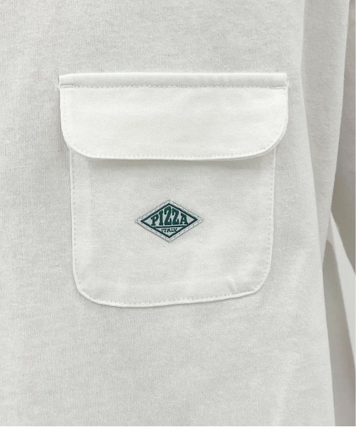 PairPair（ペアペア）の「ポケット付きTEE(ユニセックス)（Tシャツ/カットソー・メンズ・ネイビー/オフホワイト/ボルドー/モカ・MEDIUM/LARGE）」の9枚目の写真