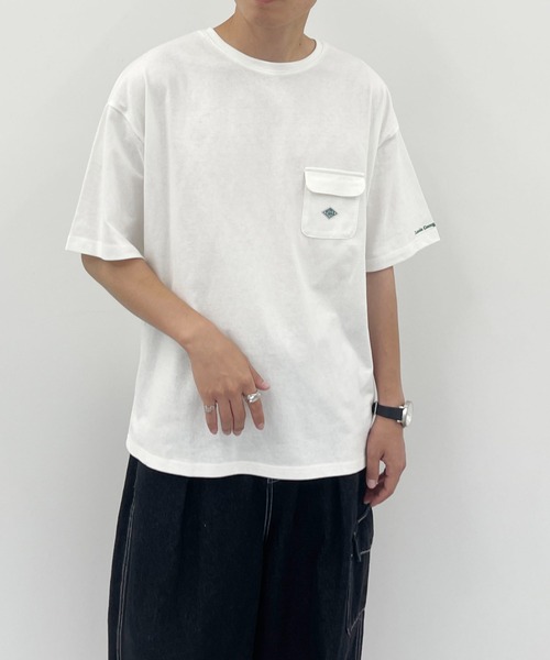 PairPair（ペアペア）の「ポケット付きTEE(ユニセックス)（Tシャツ/カットソー・メンズ・ネイビー/オフホワイト/ボルドー/モカ・MEDIUM/LARGE）」の6枚目の写真