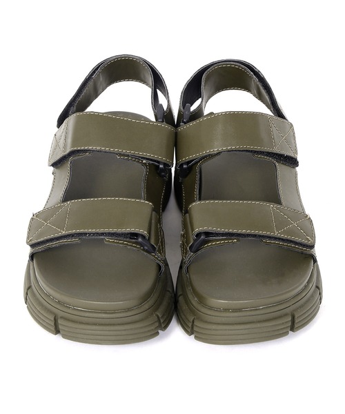 Figments（フィグメンツ）の「ベルクロサンダル（サンダル・レディース・カーキ/ブラック・SMALL/MEDIUM）」の7枚目の写真