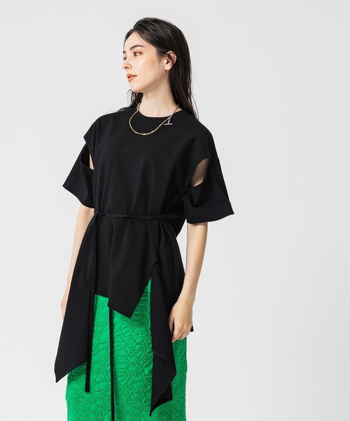 UNITED TOKYO（ユナイテッドトウキョウ）の「【完売間近！】ルーズアシメカットソー（Tシャツ/カットソー・レディース・ブラック/インディゴブルー/オフホワイト・FREE）」の18枚目の写真