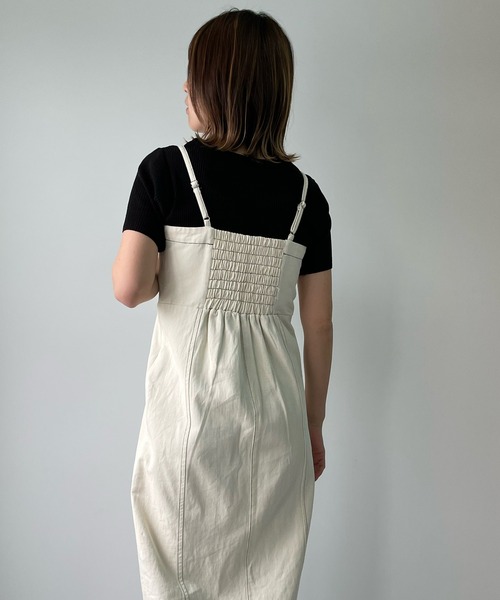 LE MORE（リモア）の「デニムキャミワンピ（ワンピース・レディース・ネイビー/ブラック/アイボリー・FREE）」の18枚目の写真