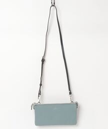 SMART PEOPLE（スマートピープル）の「【SMART PEOPLE/スマートピープル】 シュリンクレザー スリムショルダーバッグ（ショルダーバッグ）」