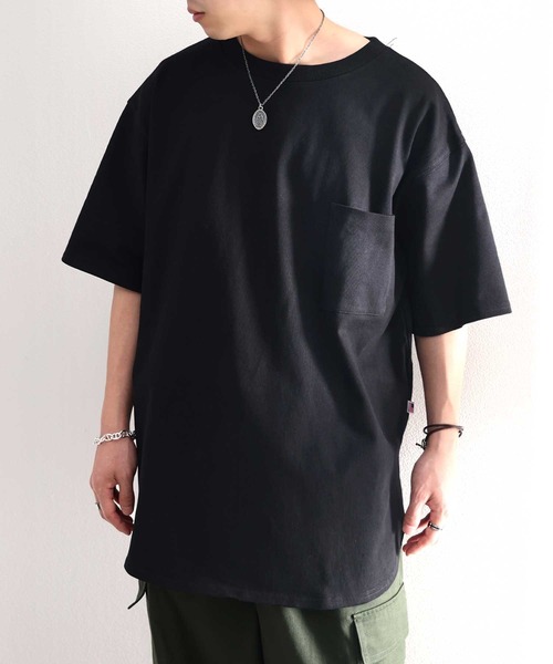 classicalelf(クラシカルエルフ)の「綿100%、USAコットン裾ラウンドビッグシルエットTee(Tシャツ/カットソー・メンズ・ホワイト/ブラック/ブルー・MEDIUM/LARGE/X-LARGE)」の18枚目の写真