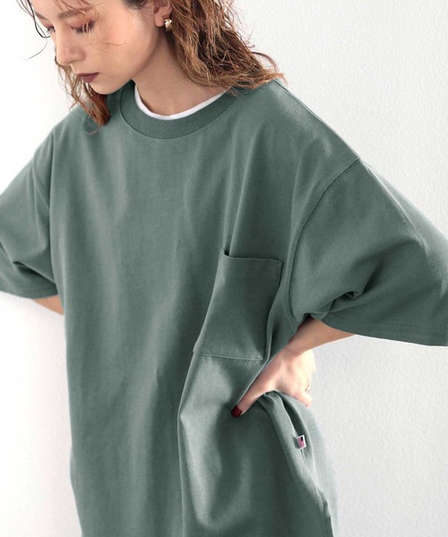 classicalelf(クラシカルエルフ)の「綿100%、USAコットン裾ラウンドビッグシルエットTee(Tシャツ/カットソー・メンズ・ホワイト/ブラック/ブルー・MEDIUM/LARGE/X-LARGE)」の10枚目の写真