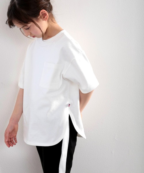 classicalelf(クラシカルエルフ)の「綿100%、USAコットン裾ラウンドビッグシルエットTee(Tシャツ/カットソー・メンズ・ホワイト/ブラック/ブルー・MEDIUM/LARGE/X-LARGE)」の6枚目の写真