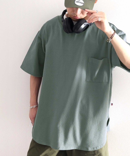 classicalelf(クラシカルエルフ)の「綿100%、USAコットン裾ラウンドビッグシルエットTee(Tシャツ/カットソー・メンズ・ホワイト/ブラック/ブルー・MEDIUM/LARGE/X-LARGE)」の20枚目の写真
