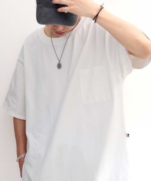 classicalelf(クラシカルエルフ)の「綿100%、USAコットン裾ラウンドビッグシルエットTee(Tシャツ/カットソー・メンズ・ホワイト/ブラック/ブルー・MEDIUM/LARGE/X-LARGE)」の19枚目の写真