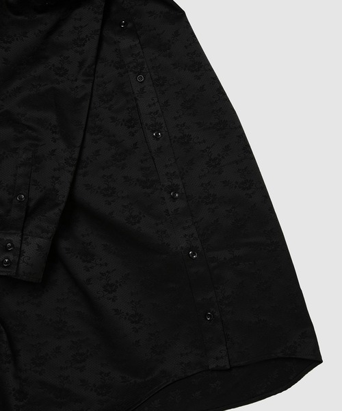 Simone Rocha（シモーネロシャ）の「LONG POINTED COLLAR SHIRT DRESS（ドレス・レディース・ブラック/クリーム・4/6）」の5枚目の写真