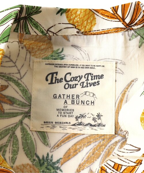 BREEZE（ブリーズ）の「フルーツアロハシャツ（シャツ/ブラウス・キッズ・ピンク/キナリ/ミント・90/140/120/110/100/130/80）」の5枚目の写真