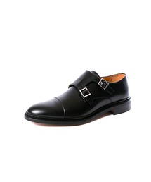 未使用 BERWICK ダブルモンク ドレスシューズ レディース 革靴 UK3 Berwick 1707 ビジネスシューズ バーウィック ダブルモンク 3069