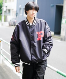 U.S. Polo Assn. スタジャン ブラック/ホワイト U.S. POLO ASSN.（ユーエスポロアッスン）｜メンズのスタジャン