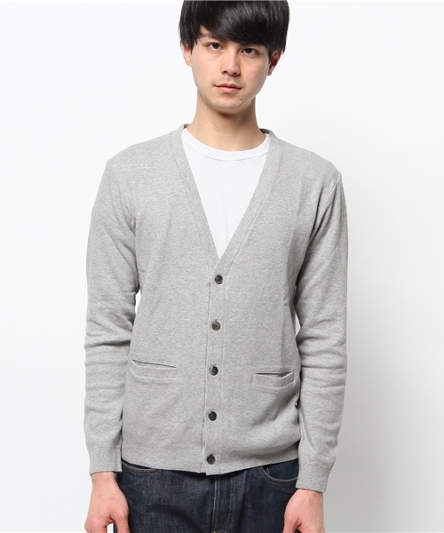 EDIFICE（エディフィス）の「◇セイケイスムースVカーデ（カーディガン/ボレロ・メンズ・ネイビー/マスタード/チャコールグレー/ホワイト・44/48/46）」の17枚目の写真
