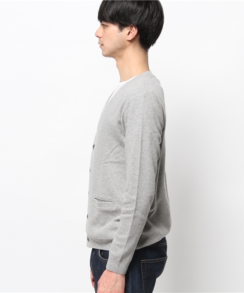 EDIFICE（エディフィス）の「◇セイケイスムースVカーデ（カーディガン/ボレロ・メンズ・ネイビー/マスタード/チャコールグレー/ホワイト・44/48/46）」の18枚目の写真