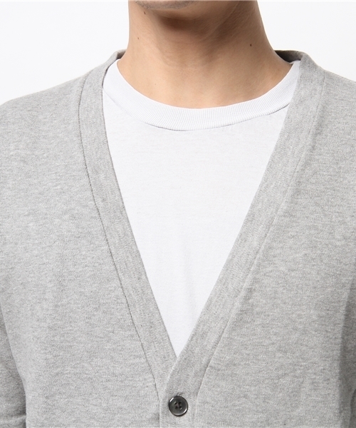 EDIFICE（エディフィス）の「◇セイケイスムースVカーデ（カーディガン/ボレロ・メンズ・ネイビー/マスタード/チャコールグレー/ホワイト・44/48/46）」の21枚目の写真