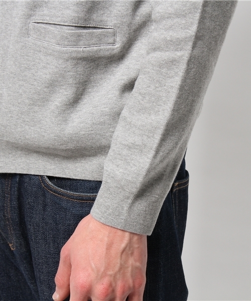 EDIFICE（エディフィス）の「◇セイケイスムースVカーデ（カーディガン/ボレロ・メンズ・ネイビー/マスタード/チャコールグレー/ホワイト・44/48/46）」の22枚目の写真