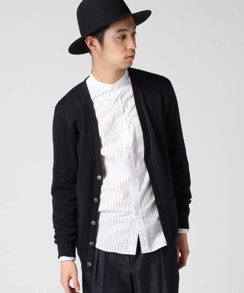 EDIFICE（エディフィス）の「◇セイケイスムースVカーデ（カーディガン/ボレロ・メンズ・ネイビー/マスタード/チャコールグレー/ホワイト・44/48/46）」の9枚目の写真