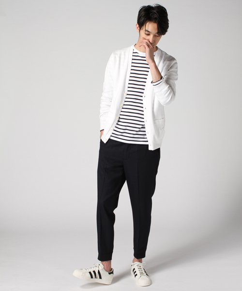 EDIFICE（エディフィス）の「◇セイケイスムースVカーデ（カーディガン/ボレロ・メンズ・ネイビー/マスタード/チャコールグレー/ホワイト・44/48/46）」の15枚目の写真