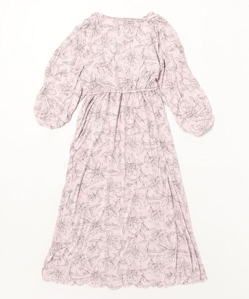 カシュクールプリントカットワンピース