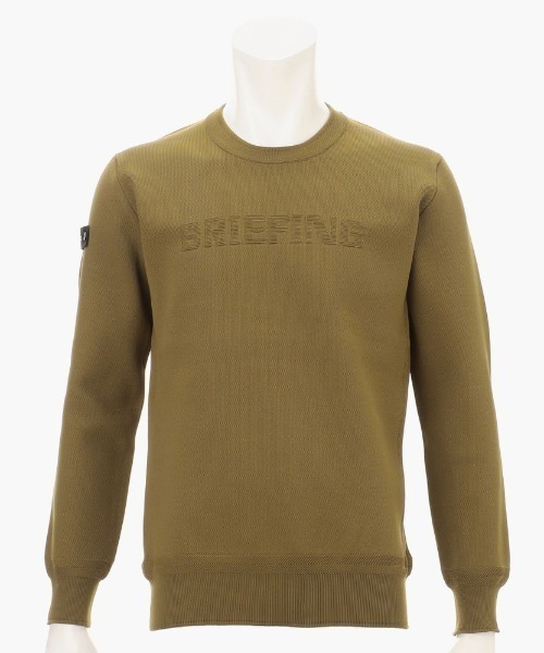 BRIEFING（ブリーフィング）の「【ブリーフィングゴルフ】MENS WR CREW NECK KNIT/メンズWRクルーネックニット（ニット/セーター・メンズ・ブラック/ホワイト/ベージュ系その他・L/M）」の3枚目の写真