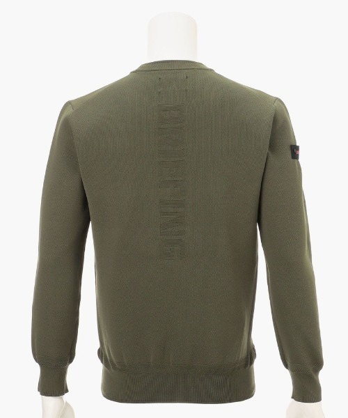ブリーフィングゴルフ】MENS WR CREW NECK KNIT/メンズWRクルーネック