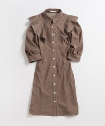 WILLSELECTION BIG衿チェックワンピース M【acn001】 WILLSELECTION（ウィルセレクション）の「BIG衿デニムワンピース