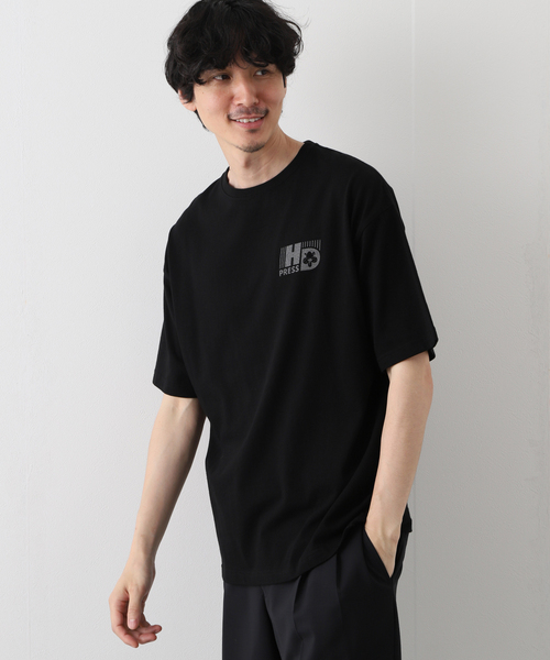 417 EDIFICE(フォーワンセブンエディフィス)の「【Hot-Dog PRESS / ホットドッグプレス】別注 プリントTシャツ HANDSOME BOYS(Tシャツ/カットソー・メンズ・ホワイト/ブラック・MEDIUM/LARGE/X-LARGE)」の1枚目の写真