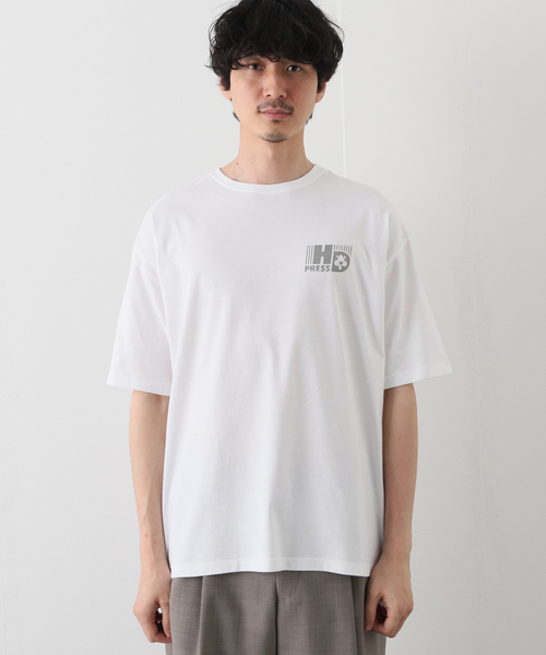 417 EDIFICE(フォーワンセブンエディフィス)の「【Hot-Dog PRESS / ホットドッグプレス】別注 プリントTシャツ HANDSOME BOYS(Tシャツ/カットソー・メンズ・ホワイト/ブラック・MEDIUM/LARGE/X-LARGE)」の4枚目の写真