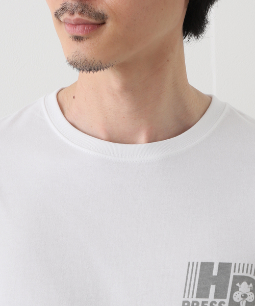 417 EDIFICE(フォーワンセブンエディフィス)の「【Hot-Dog PRESS / ホットドッグプレス】別注 プリントTシャツ HANDSOME BOYS(Tシャツ/カットソー・メンズ・ホワイト/ブラック・MEDIUM/LARGE/X-LARGE)」の7枚目の写真