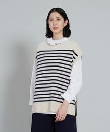 conges payes ADIEU TRISTESSE | ラムナイロンマリンボーダーベスト(ベスト)