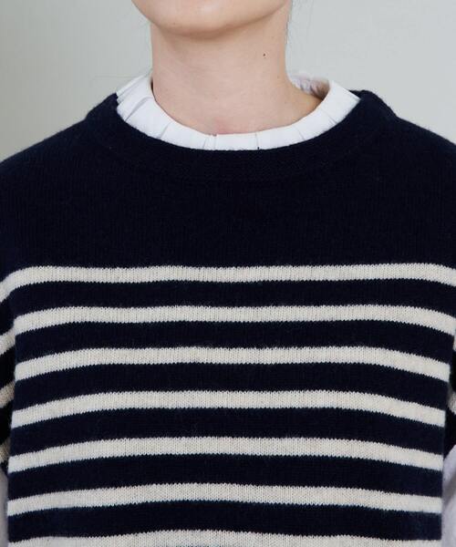 conges payes ADIEU TRISTESSE（コンジェ ペイエ アデュートリステス）の「ラムナイロンマリンボーダーベスト（ベスト・レディース・ベージュ系その他/ブルー系その他・FREE）」の16枚目の写真