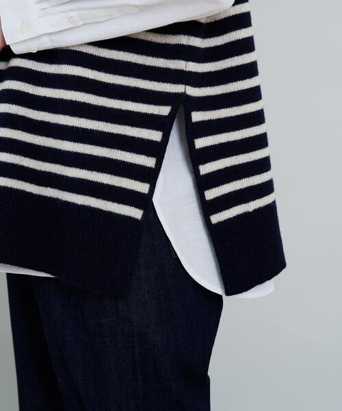 conges payes ADIEU TRISTESSE（コンジェ ペイエ アデュートリステス）の「ラムナイロンマリンボーダーベスト（ベスト・レディース・ベージュ系その他/ブルー系その他・FREE）」の18枚目の写真