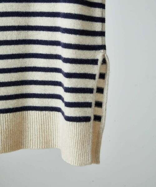 conges payes ADIEU TRISTESSE（コンジェ ペイエ アデュートリステス）の「ラムナイロンマリンボーダーベスト（ベスト・レディース・ベージュ系その他/ブルー系その他・FREE）」の22枚目の写真