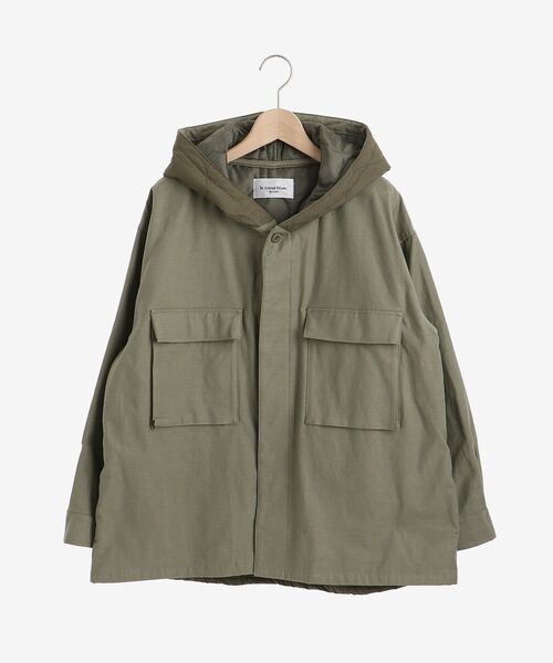 le.coeur blanc(ルクールブラン)の「キルティングコンビミリタリージャケット(ミリタリージャケット・レディース・ベージュ/カーキオリーブ・38)」の13枚目の写真