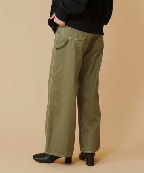 MILKFED.（ミルクフェド）の「PAINTER PANTS（カーゴパンツ・レディース・オリーブ/グレー/ブラック・S/M）」の10枚目の写真