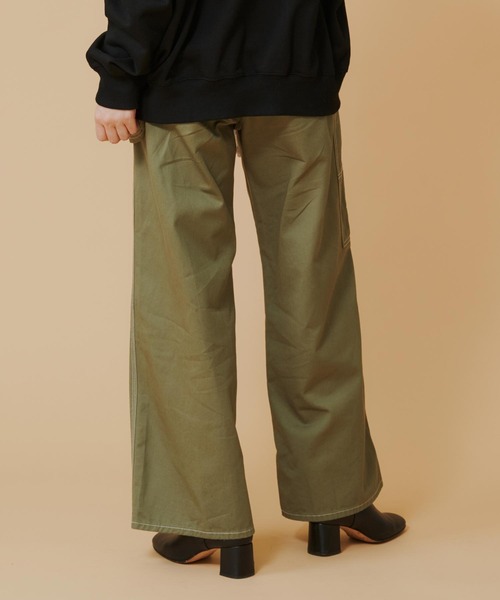 MILKFED.（ミルクフェド）の「PAINTER PANTS（カーゴパンツ・レディース・オリーブ/グレー/ブラック・S/M）」の12枚目の写真