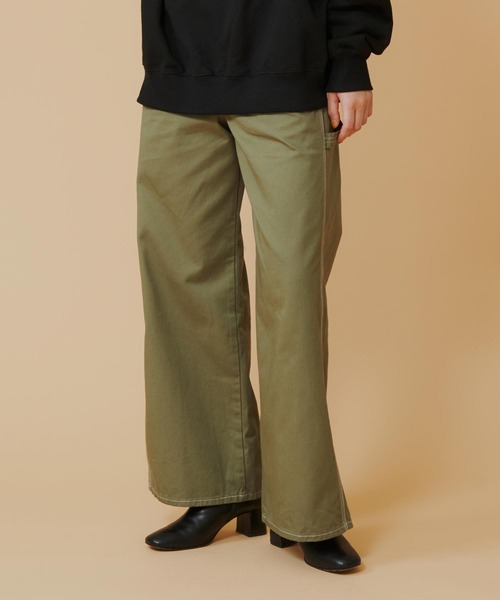 MILKFED.（ミルクフェド）の「PAINTER PANTS（カーゴパンツ・レディース・オリーブ/グレー/ブラック・S/M）」の18枚目の写真