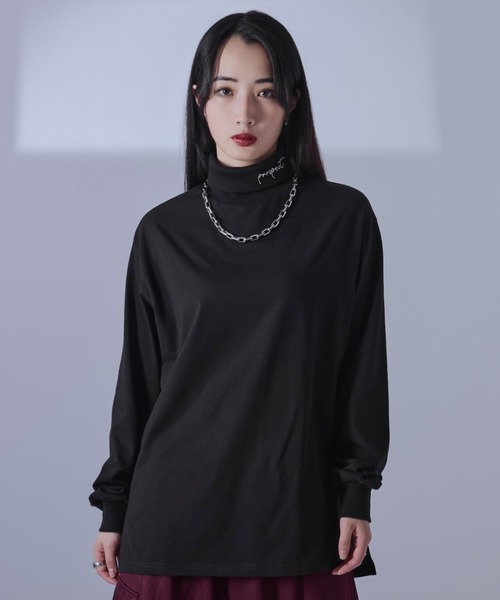 D&G　美ラインニットタートルネック刺繍入りカットソー タートルネックカットソー | CARA O CRUZ (Women)/キャラ・オ・クルス