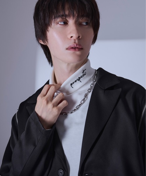 タートルネック刺繍ロンT（Tシャツ/カットソー）｜Ellno Loset
