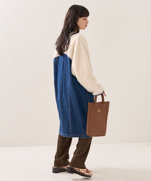 FREAK'S STORE（フリークスストア）の「CIMARRON JEANS × FREAK'S STORE/シマロンジーンズ 別注boa volume sleeve  jacket/別注ボアボリュームスリーブジャケット（その他アウター・レディース・サックスブルー/ブラウン・ﾌﾘ-）」の15枚目の写真