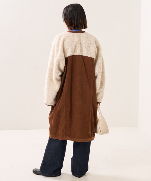 FREAK'S STORE（フリークスストア）の「CIMARRON JEANS × FREAK'S STORE/シマロンジーンズ 別注boa volume sleeve  jacket/別注ボアボリュームスリーブジャケット（その他アウター・レディース・サックスブルー/ブラウン・ﾌﾘ-）」の16枚目の写真