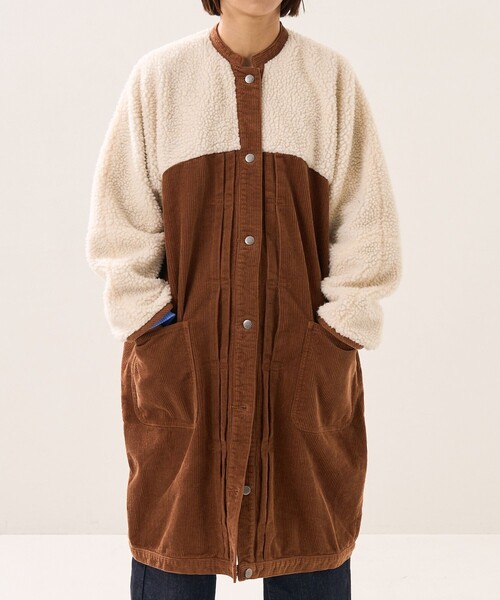 FREAK'S STORE（フリークスストア）の「CIMARRON JEANS × FREAK'S STORE/シマロンジーンズ 別注boa volume sleeve  jacket/別注ボアボリュームスリーブジャケット（その他アウター・レディース・サックスブルー/ブラウン・ﾌﾘ-）」の19枚目の写真