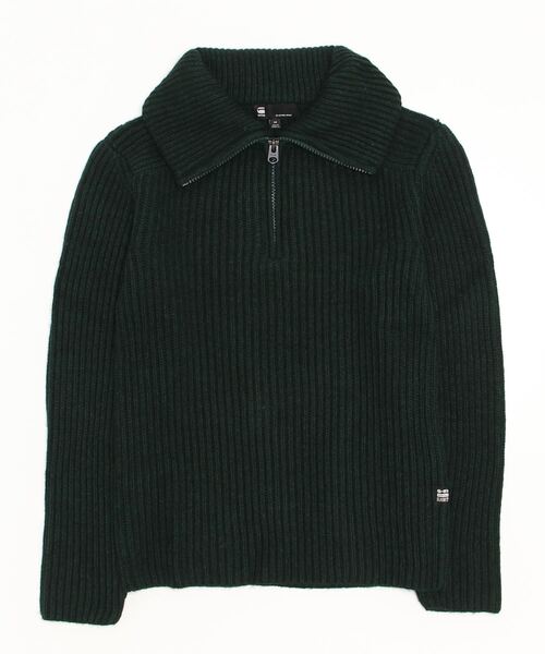 G-STAR（ジースター）の「CHUNKY SKIPPER KNITTED SWEATER/ハーフジップセーター（ニット/セーター・メンズ・グリーン系その他・LARGE/MEDIUM/SMALL/X-LARGE/X-SMALL）」の9枚目の写真
