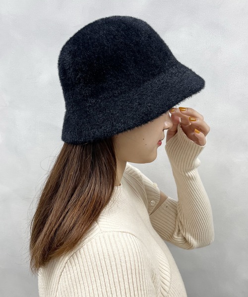 natural couture（ナチュラルクチュール）の「シャギーバスケットハット（ハット・レディース・モカ/ライトベージュ/ブラック・FREE）」の14枚目の写真