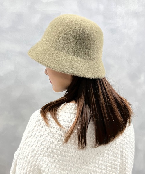 natural couture（ナチュラルクチュール）の「シャギーバスケットハット（ハット・レディース・モカ/ライトベージュ/ブラック・FREE）」の20枚目の写真