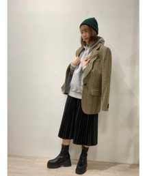 Brooks Brothers ブラウン ツイード テーラードジャケット BROOKS BROTHERS（ブルックスブラザーズ）の「ウールツイード