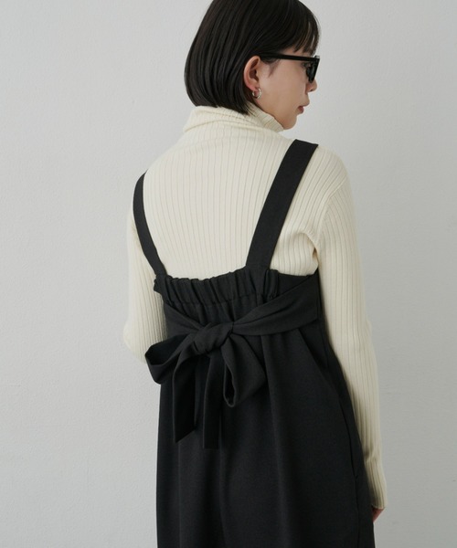 Aunt Marie's(アントマリーズ)の「ベルトオールインワン(つなぎ/オールインワン・レディース・ブラック/モカ/ライトベージュ/ライトグレー・マルチサイズ)」の11枚目の写真