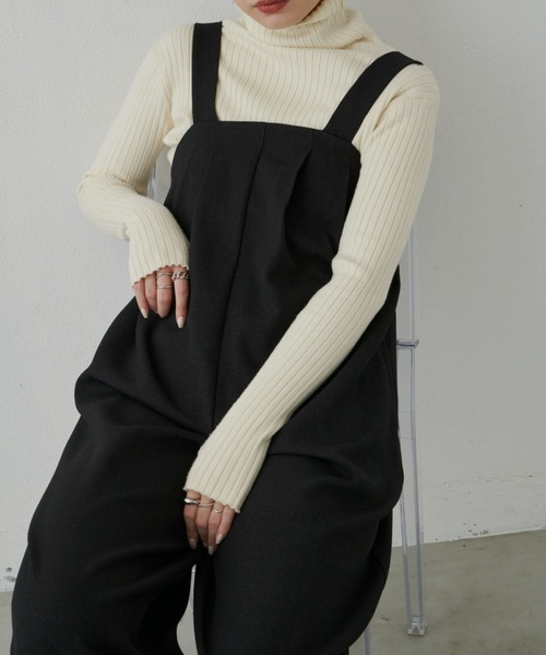 Aunt Marie's(アントマリーズ)の「ベルトオールインワン(つなぎ/オールインワン・レディース・ブラック/モカ/ライトベージュ/ライトグレー・マルチサイズ)」の13枚目の写真