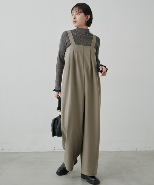 Aunt Marie's(アントマリーズ)の「ベルトオールインワン(つなぎ/オールインワン・レディース・ブラック/モカ/ライトベージュ/ライトグレー・マルチサイズ)」の18枚目の写真